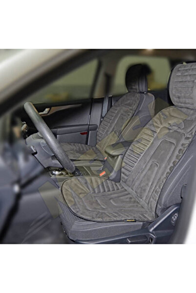 BTM OTOMOTİV وسادة مقعد السيارة المدخنة الأمامية مكونة من قطعتين من قماش ألكا...