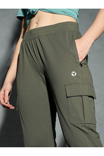 Technosport By Styli Logo Print 4-Way Stretch Joggers