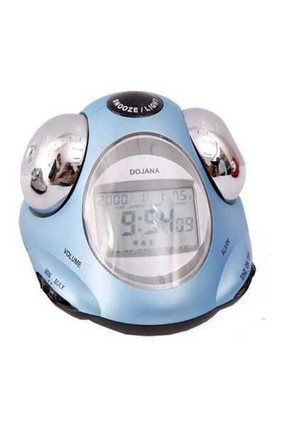 dojana Digital Alarm Clock Blue/Silver