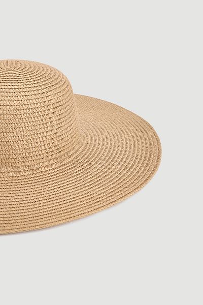 Gusto Straw Fedora Hat - Mink