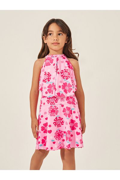 Styli Kids Pink Floral Swimsuit