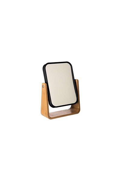 5 five simply smart Double mirror, bamboo frame, 16 x 22 cm