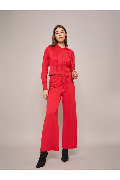 Sassafras By Styli Terry Front Zipper Crop Hooded Jacket
