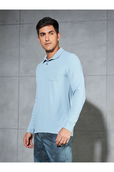 Technosport By Styli Solid Polo T-Shirt with Pocket Detail