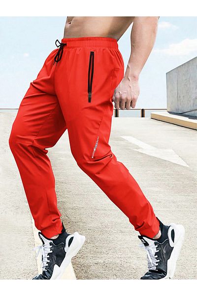 Take Two By Styli Solid Zipped Pockets Track Pants with Drawstring