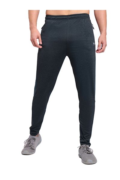 Technosport By Styli Men Melange Slim Fit Track Pants with TECHNO DRY