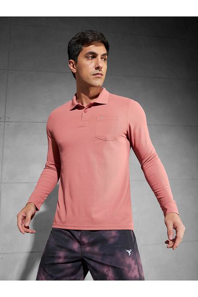 Technosport By Styli Solid Polo T-Shirt with Pocket Detail