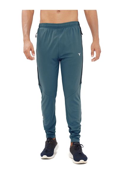 Technosport By Styli Men Solid Slim Fit Track Pants with TECHNO DRY
