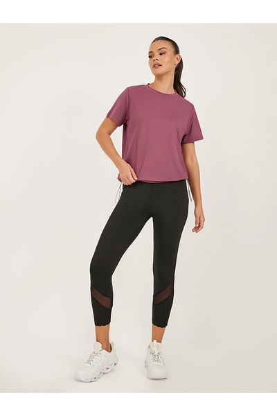 Styli Loose Fit Solid Activewear T-Shirt