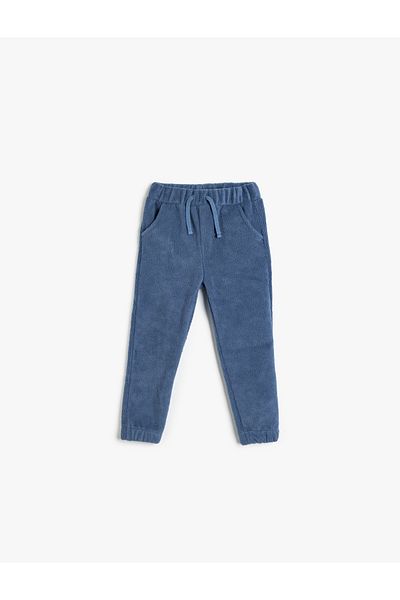 Koton Pockets, drawstring, fleece, jogger sweatpants.