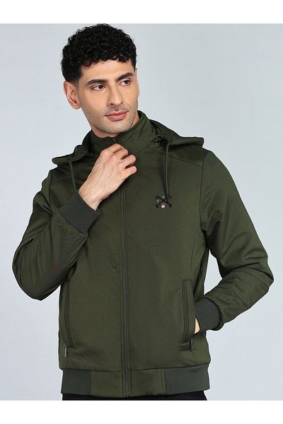 Fort Collins By Styli Front Zipper Lightweight Hooded Jacket