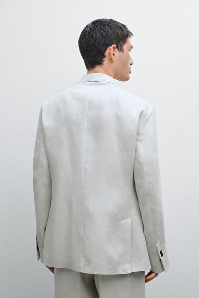 Massimo Dutti %100 keten klasik blazer