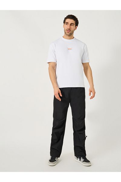 Styli Regular Fit Minimal Print Scuba T-Shirt