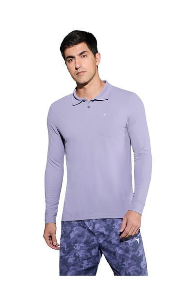Technosport By Styli Solid Polo T-Shirt with Pocket Detail