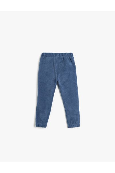 Koton Pockets, drawstring, fleece, jogger sweatpants.