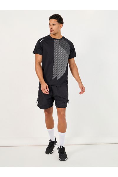 Styli Stretchable Printed Short Sleeve Training T-Shirt