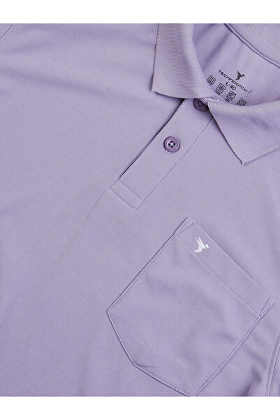 Technosport By Styli Solid Polo T-Shirt with Pocket Detail