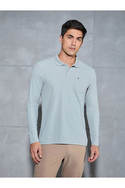 Technosport By Styli Solid Polo T-Shirt with Pocket Detail