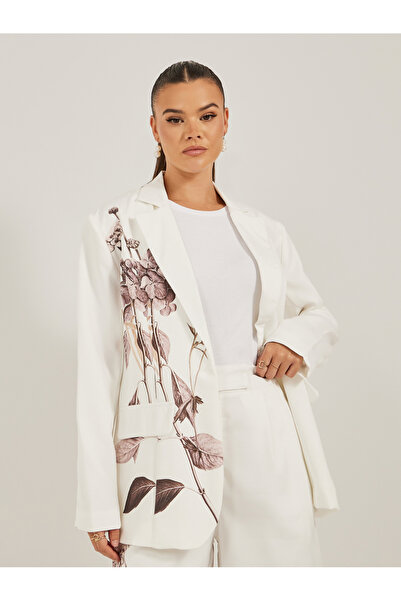 Styli Regular Length Regular Fit Floral Print Blazer