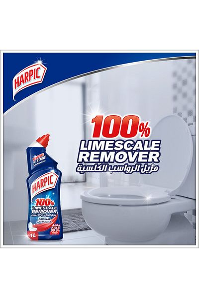 Harpic Original Toilet Cleaner 100% Limescale Remover 1 Litre