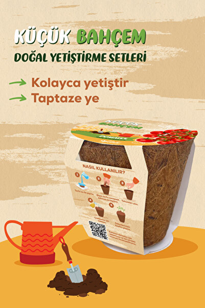 Genta Küçük Bahçem Çeri Domates Tohumu Yetiştirme Seti