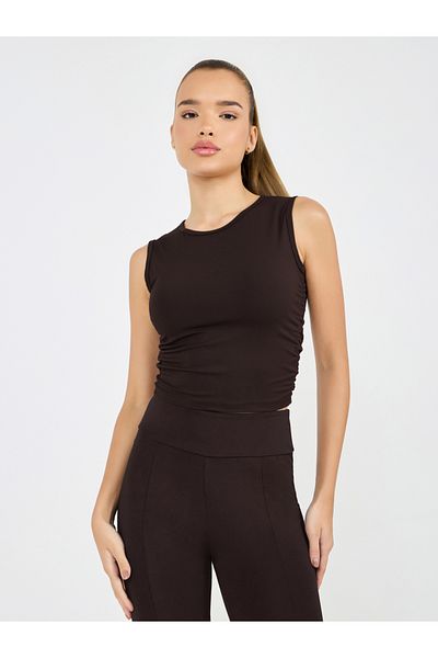 Styli Ruched Detail Padded Tank