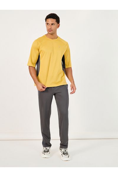 Styli Contrast Panel Ultra Lightweight Mesh Oversized Training T-Shirt