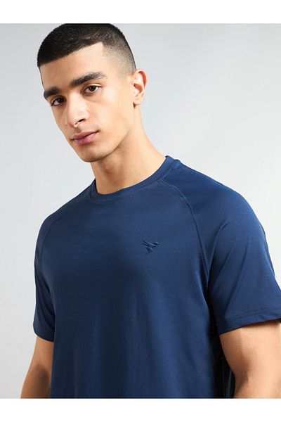 Technosport By Styli Solid Short Sleeves Regular Fit T-Shirt