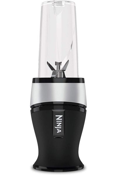 NINJA 700w Slim Blender & Smoothie Maker, 2x 470ml Cups With Spout Lids, Personal Blender, Crush Ice