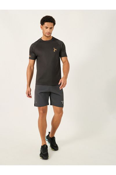 Styli Neon Print Micro Dot Raglan Fit Workout T-Shirt