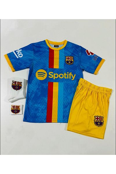 MONTENERO B.A.R.C.E.L.O.N.A 2024/25 New Season Robert Lewandowski Concept Kids Jersey Set of 4