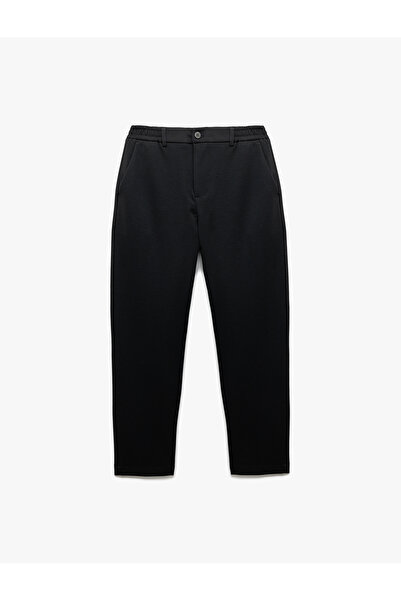 Koton Beli Lastikli Cep Detaylı Düğmeli Chino Pantolon