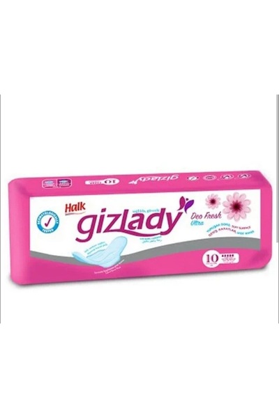 Halk Hijyenik Ped 10 Lu Gizlady