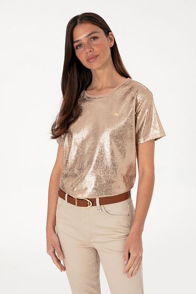 U.S. Polo Assn. Women's Multicolored Crew Neck T-Shirt 50308397-999