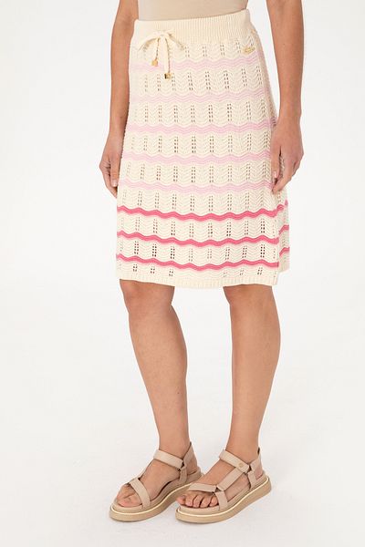 U.S. Polo Assn. Women's Cream Knitwear Skirt 50302530-Vr071