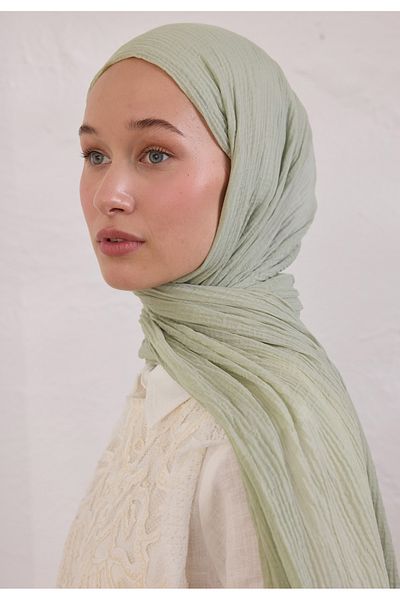 Fresh Modal Kri̇nkil Shal Pastel Green
