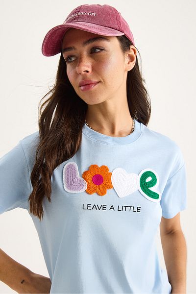 Bianco Lucci Women's Love Accessory Regular Fit Cotton T-Shirt 60602070