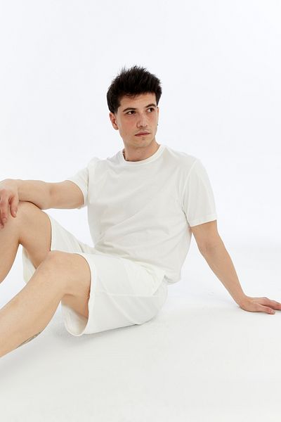 KRAVEN Men's 2-Piece T-Shirt & Double Leg Shorts Set, Combed Cotton, Lycra Fabric Regular Fit
