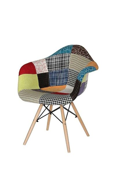 Taimi 3-Piece Dining Set Compact Mid-Century Modern Table, 80x80x72cm With 2-Upholstered Chair Multicolor