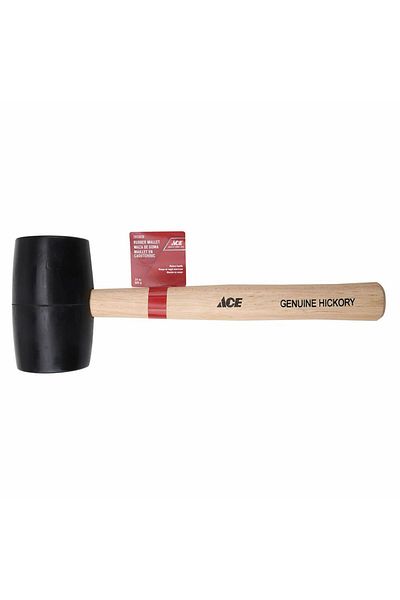 ACE Rubber Mallet W/Hickory Handle (680 g)