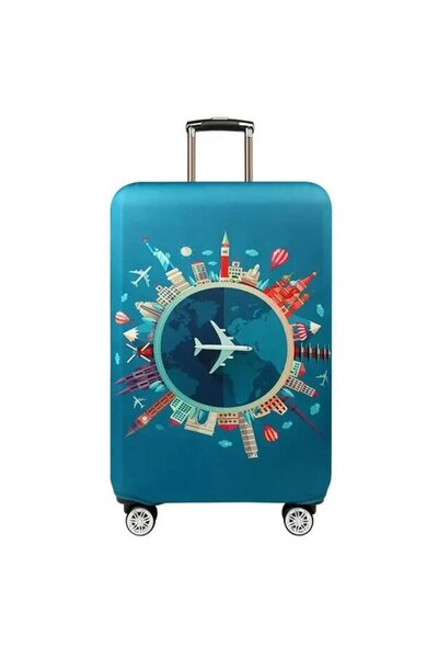 OEM Protective cover for suitcase, BURRAQ, Polyester, 60L, Multicolor