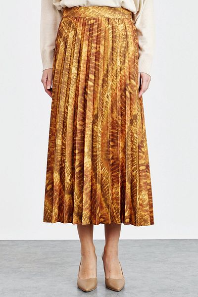 Nihan Pleated Skirt Yellow