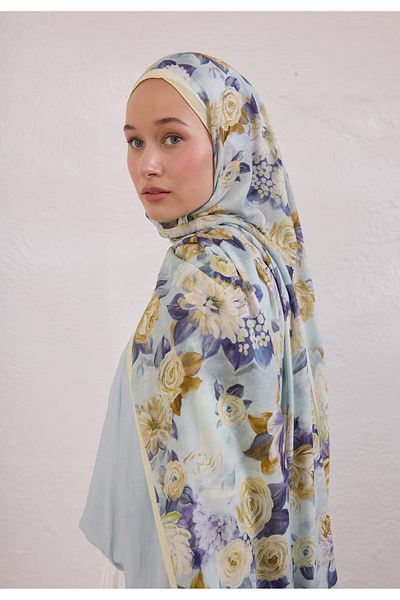 Fresh Magnolia Pattern Rami Shal Soft Yellow