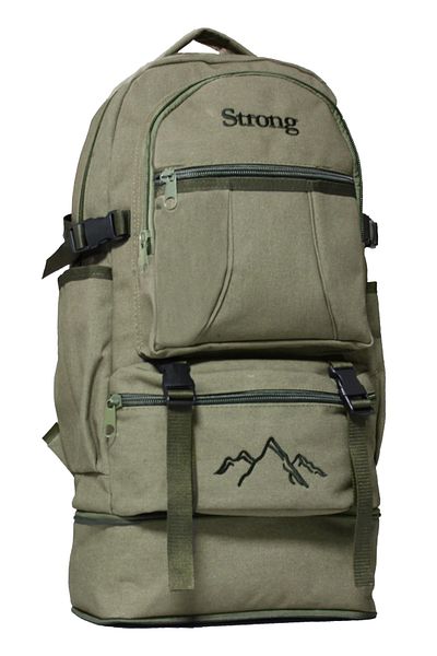 Strong Bag Unisex Bellows Canvas Fabric Σακίδιο πλάτης εξωτερικού χώρου με θήκη για φορητό υπολογιστή Mountaineer Backpack Escp02