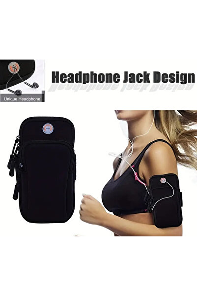 La Saade حقيبة ذراع رياضية للجري ومقاومة للماء لركوب الدراجات - حامل هاتف