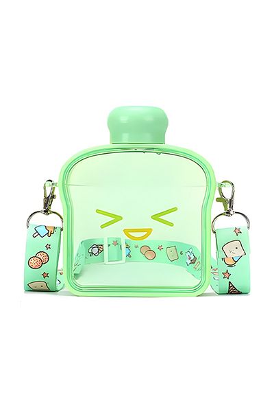 Teno Sticla de Apa pentru Copii Teno®, forma de toast, fara BPA, 380 ml, verde