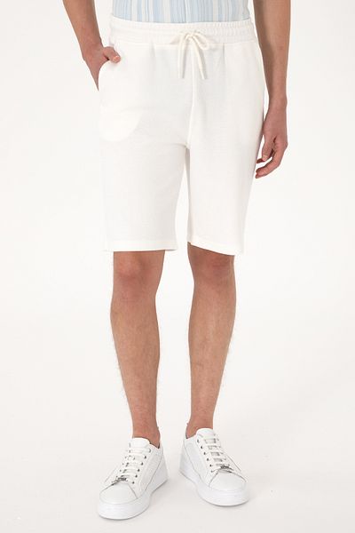 U.S. Polo Assn. Men's Cream Knitted Shorts 50300107-Vr071