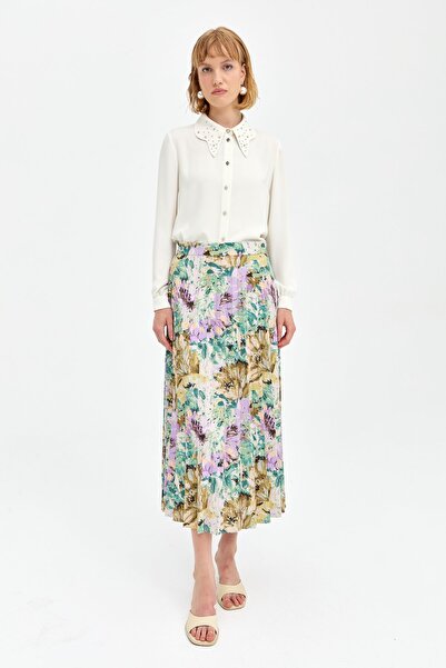 Nihan Empirme Pilise Etek Yeşil