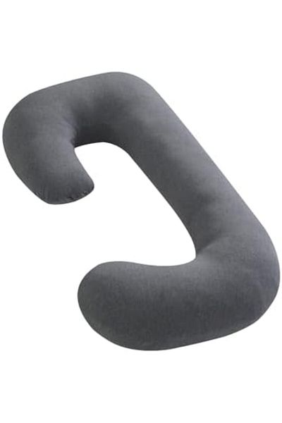 Moon Organic C Shaped Maternity Pillow- Grey