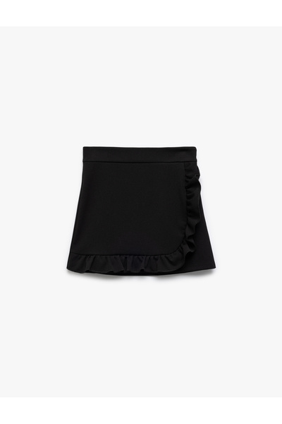 Koton Ruffle detail drawstring envelop mini skirt.